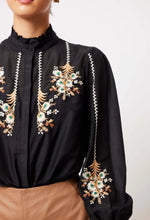 Load image into Gallery viewer, Florence Cotton Silk Embroidered Shirt
