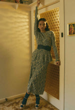 Load image into Gallery viewer, Harmony Leather Belt in Navy/Sky