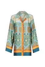 Load image into Gallery viewer, Allora Oversize Shirt - Floral Tile
