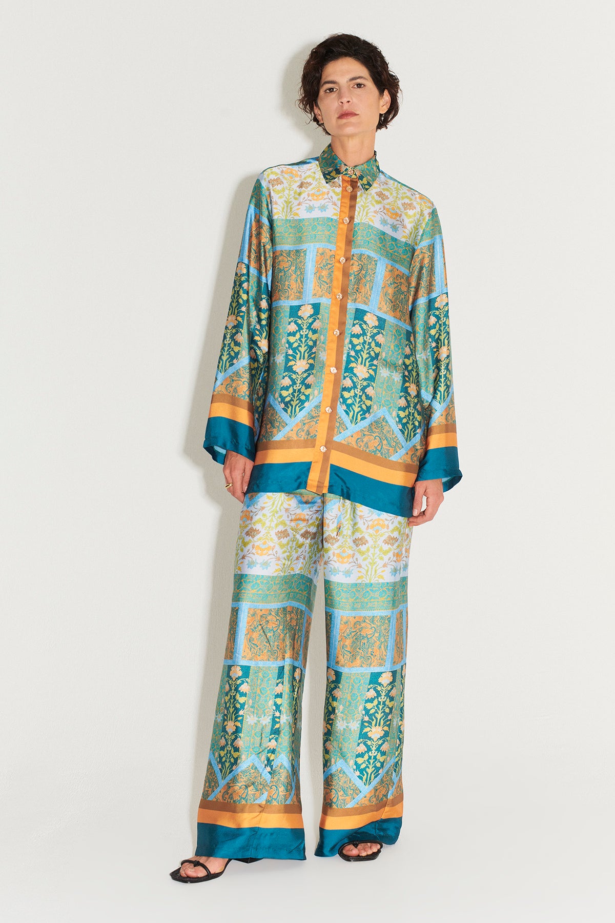 Allora Oversize Shirt Floral Tile Designs With Love Currumbin