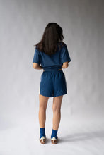 Load image into Gallery viewer, Parisienne Track Short - Midnight Blue
