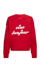 Load image into Gallery viewer, Ciao Bonjour Sweatshirt - Cherry
