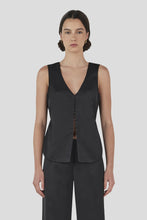 Load image into Gallery viewer, Rey Satin Vest - Black
