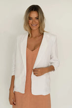 Load image into Gallery viewer, Seville  Linen Jacket - White
