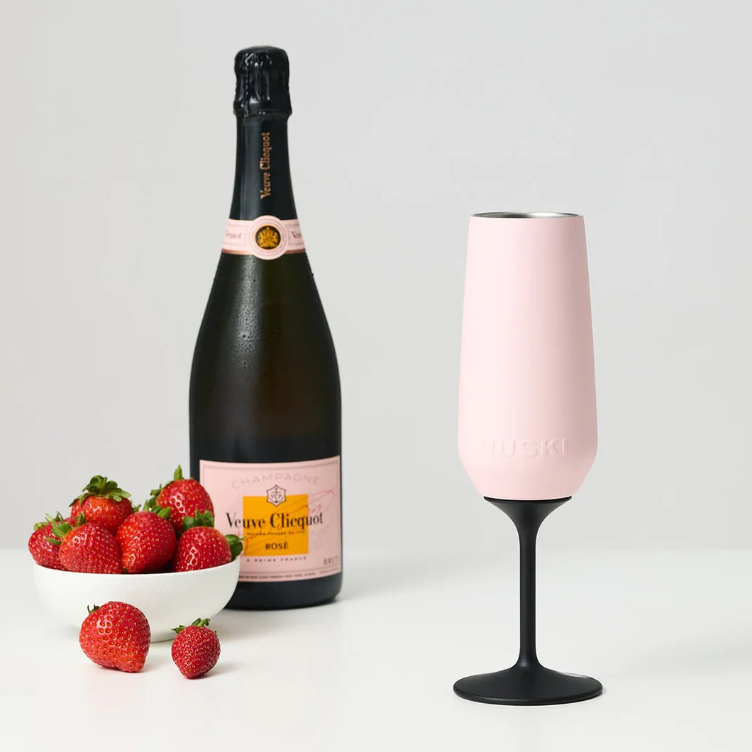 Champagne Flute - Powder Pink Huski 240ml