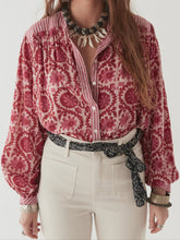 Load image into Gallery viewer, Leandra Blouse - Flamingo Grooves
