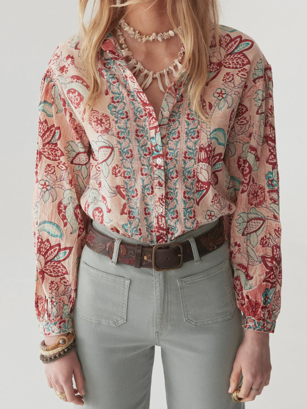 Tito Blouse - Tropicana Shrimp