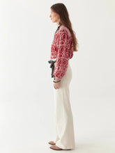 Load image into Gallery viewer, Leandra Blouse - Flamingo Grooves
