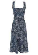 Load image into Gallery viewer, Tatiana Print Denim Midi Dress
