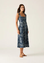 Load image into Gallery viewer, Tatiana Print Denim Midi Dress
