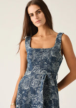 Load image into Gallery viewer, Tatiana Print Denim Midi Dress
