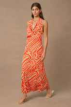 Load image into Gallery viewer, Tempo Print Maxi Dress - Red Tempo Print
