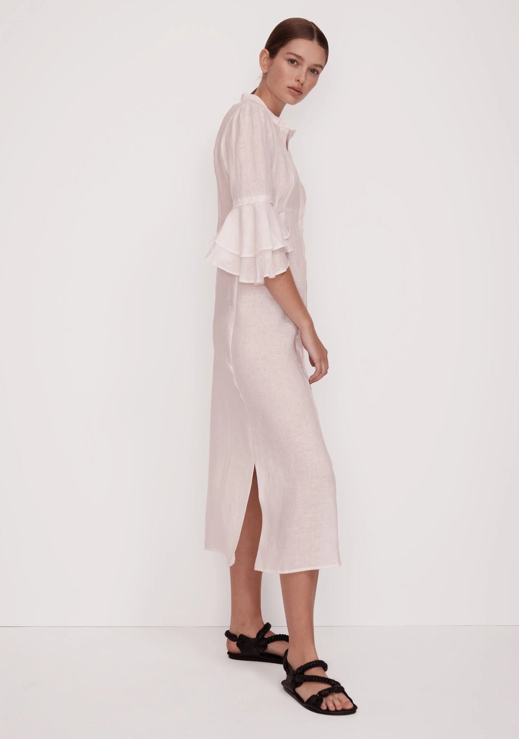 Ellison Linen Dress - White