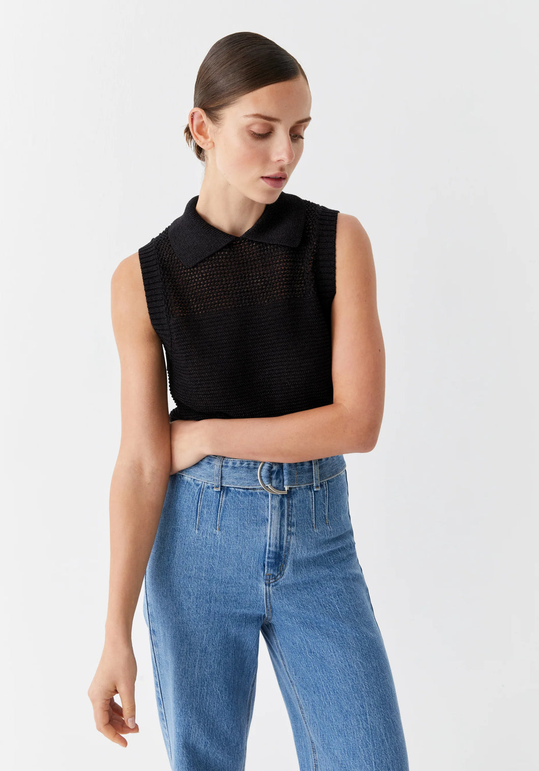 Emme Knit Vest - Black