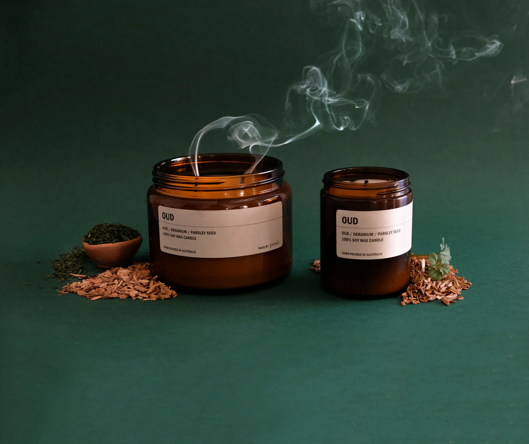 OUD - 250g Amber Jar Soy Candle