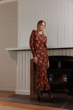 Load image into Gallery viewer, Nadia Dress - Floral Burgundy
