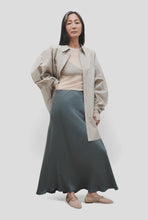 Load image into Gallery viewer, Long Bias Cut Skirt - Slate
