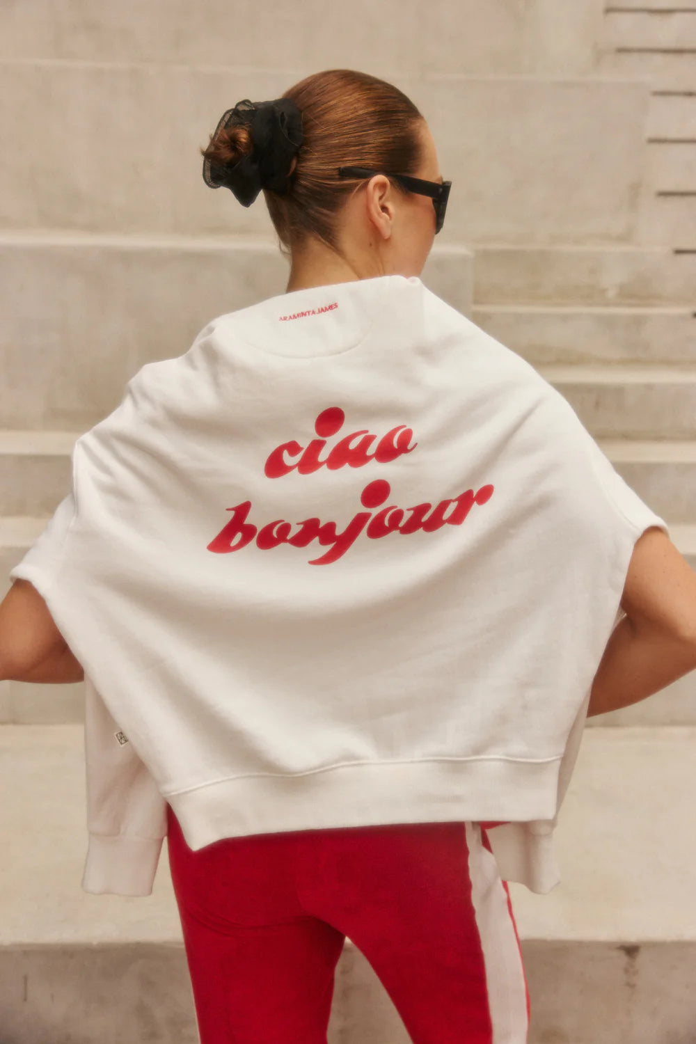 Ciao Bonjour Sweatshirt - Cherry