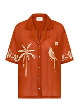 Load image into Gallery viewer, Embroidered Rio Shirt - Rust
