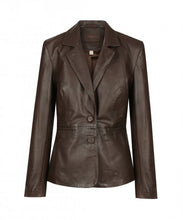 Load image into Gallery viewer, Brooklyn Leather Blazer - Chocolate
