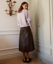 Load image into Gallery viewer, Brooklyn Leather Skirt - Chocolate
