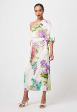 Load image into Gallery viewer, Bahia Linen Viscose Dress in Wisteria Alba
