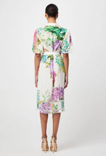 Load image into Gallery viewer, Carlyle Embroidered Linen Viscose Dress in Wisteria Alba
