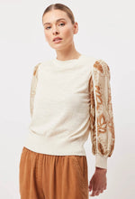 Load image into Gallery viewer, Coba Cotton Linen Knit Sweater in Bone
