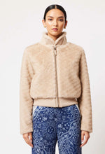 Load image into Gallery viewer, Stella Faux Fur Bomber in Fawn
