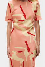 Load image into Gallery viewer, Short Sleeve Bias Dress - Rabbit Amaranth
