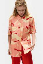 Load image into Gallery viewer, Short Sleeve Boyfriend Shirt - Rabbit Amaranth
