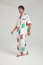 Load image into Gallery viewer, Big Shirt - Montage White
