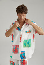 Load image into Gallery viewer, Big Shirt - Montage White
