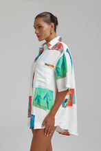 Load image into Gallery viewer, Big Shirt - Montage White
