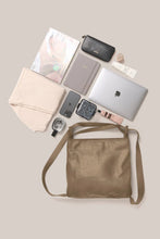 Load image into Gallery viewer, Bella Taupe 2-in-1 Convertible Backpack Tote
