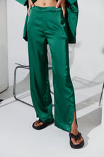 Load image into Gallery viewer, Cecilia Mid Waist Trouser in Holly - Green
