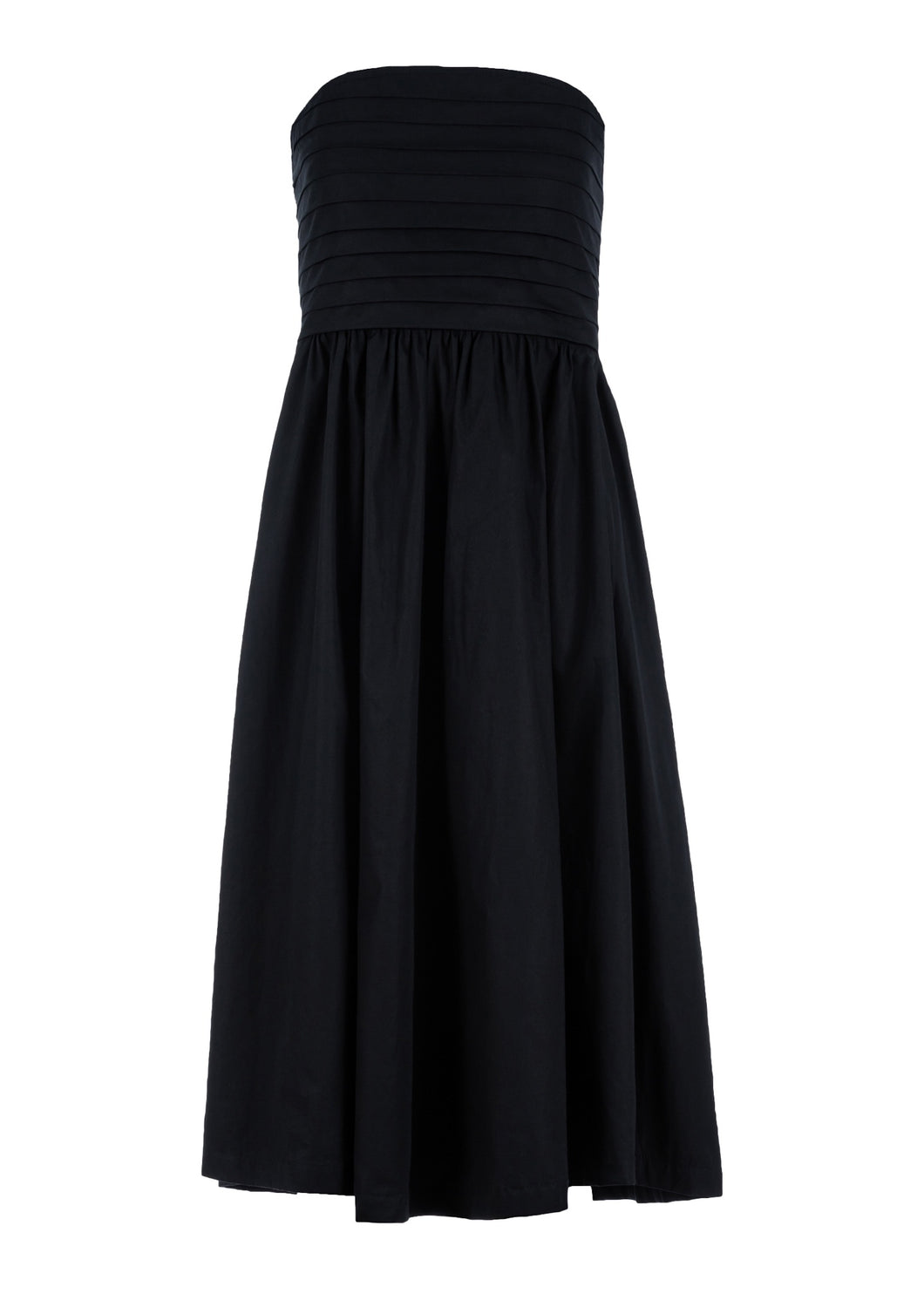 Arlo Dress in Black Poplin