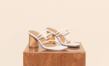 Load image into Gallery viewer, Taormina White Toe Strap Sandal
